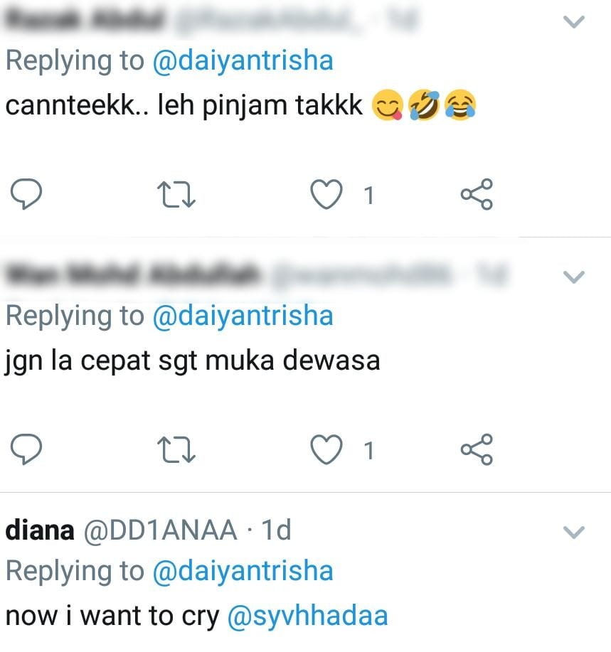 Ikuti Challenge Viral Di Twitter, Ramai Tak Keruan Lihat Wajah IC Daiyan Trisha