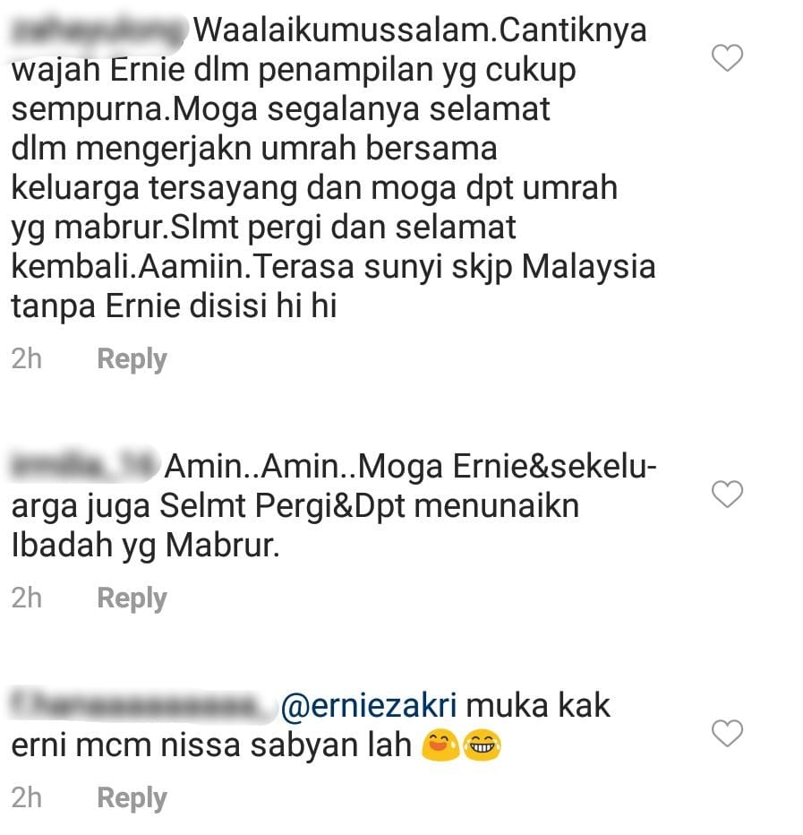 Selesai Mentor Milenia, Ernie Zakri Umum Berangkat Tunai Umrah Hari Ini