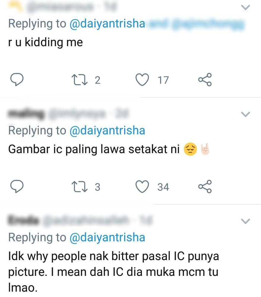 Ikuti Challenge Viral Di Twitter, Ramai Tak Keruan Lihat Wajah IC Daiyan Trisha