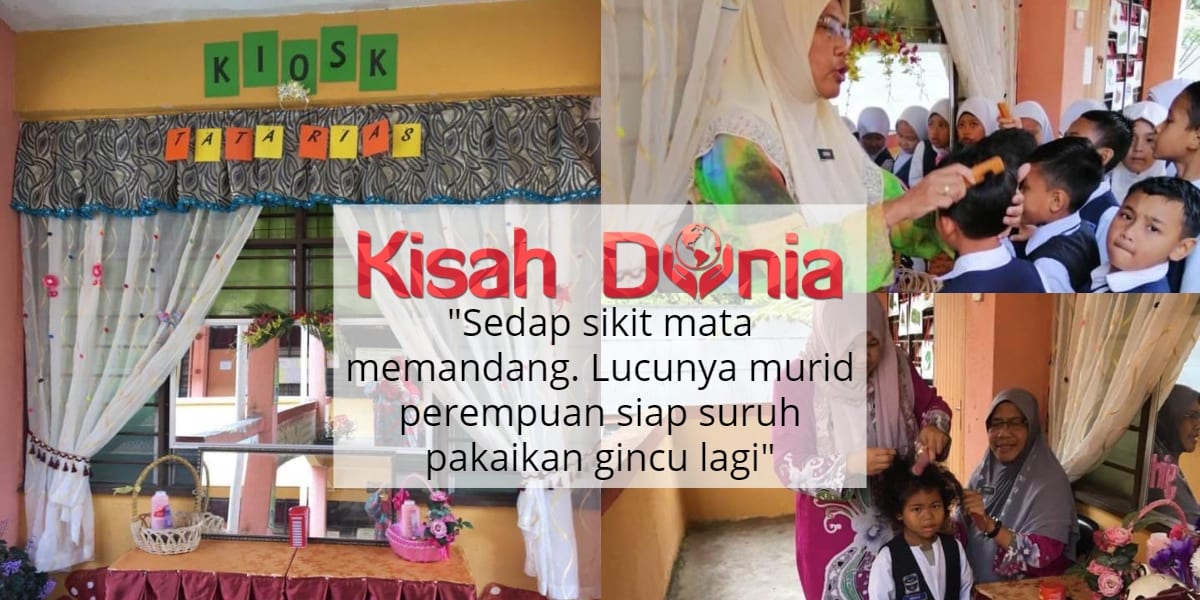 [FOTO] Bina 'Kiosk Tatarias' Di Sekolah, Gelagat Murid Bersolek Curi Tumpuan 7