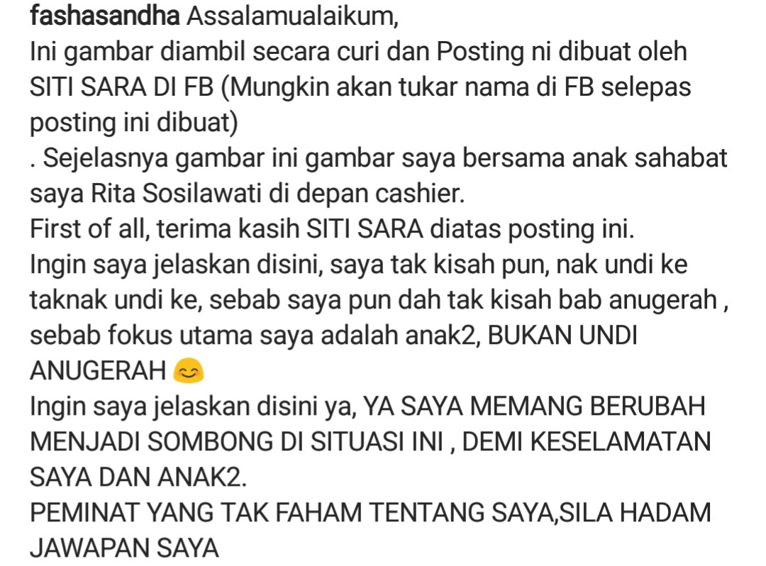 Fasha Sandha Jawab Tuduhan Sombong – “Guna Otak Bila Nak Selfie Dengan Artis”