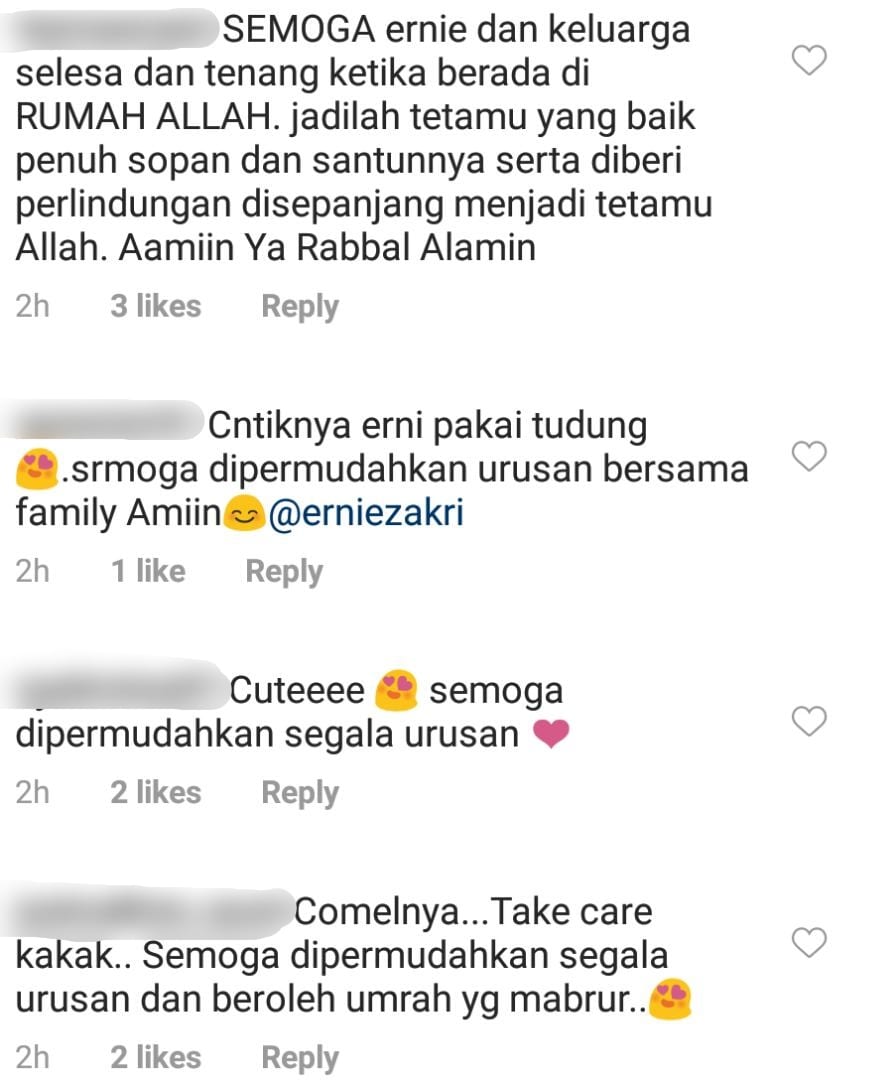 Selesai Mentor Milenia, Ernie Zakri Umum Berangkat Tunai Umrah Hari Ini