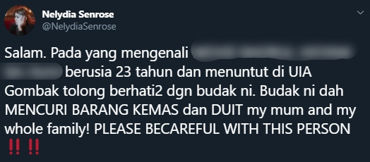 Kebas Duit & Barang Kemas Family, Nelydia Senrose Bongkar Kegiatan Pemuda Ini