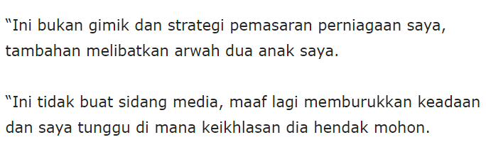 “Minta Maaf Macam Tak Ikhlas” – DS Vida Tetap Akan Saman Azwan Ali