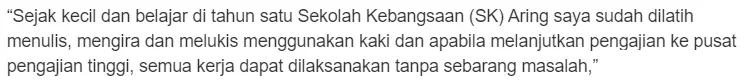 Tak Pernah Kesal Dilahirkan Tanpa Tangan, Pemuda Kuatkan Semangat Cari Rezeki