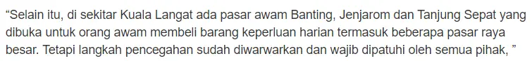 “Orang Selalu Berkumpul”- Selain Dobi Layan Diri, Pasar Tani Juga Perlu Tutup