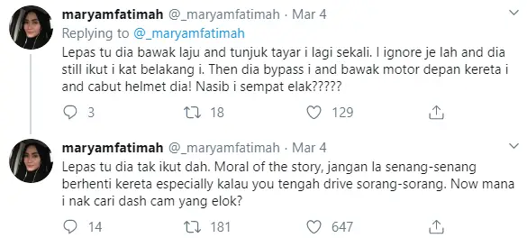 Siang Pun Tak Selamat, Gadis Dipaksa Berhentikan Kereta Kononnya Tayar Rosak