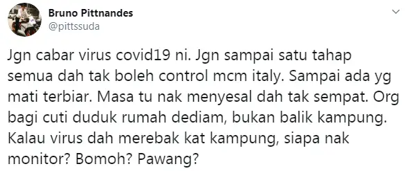 Sampai Dah Catat Angka 900? Malaysia Usah Lagi ‘Cabar’ Virus COVID-19..