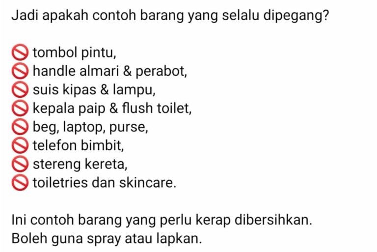 Beria Basuh Semua Barang Dapur Dengan Sabun, Doktor Pesan Jangan