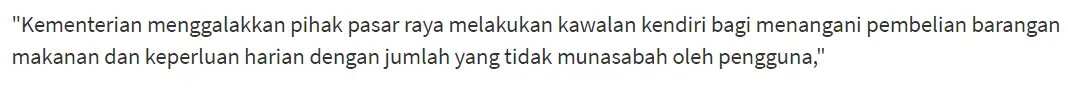 “Orang Selalu Berkumpul”- Selain Dobi Layan Diri, Pasar Tani Juga Perlu Tutup