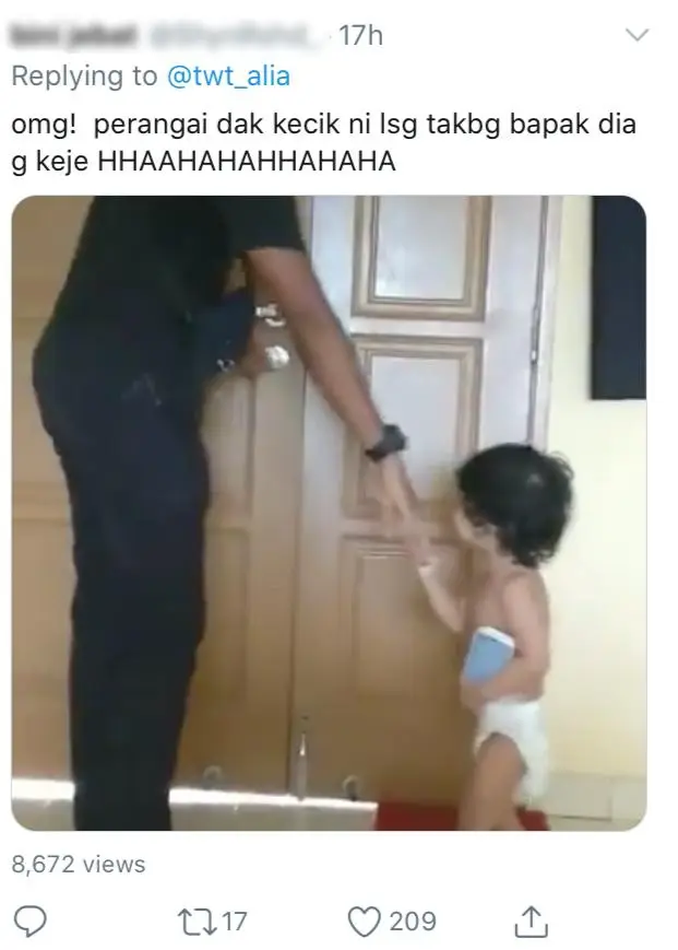 [VIDEO] Ayahnya Nak Pergi Kerja Je,Tapi ‘Clingy’ Si Anak Tak Boleh Bawa Bincang