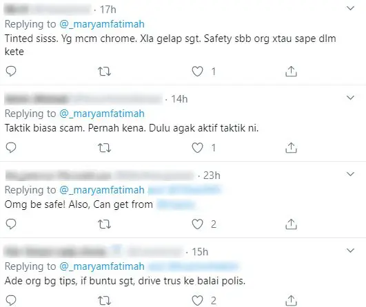 Siang Pun Tak Selamat, Gadis Dipaksa Berhentikan Kereta Kononnya Tayar Rosak