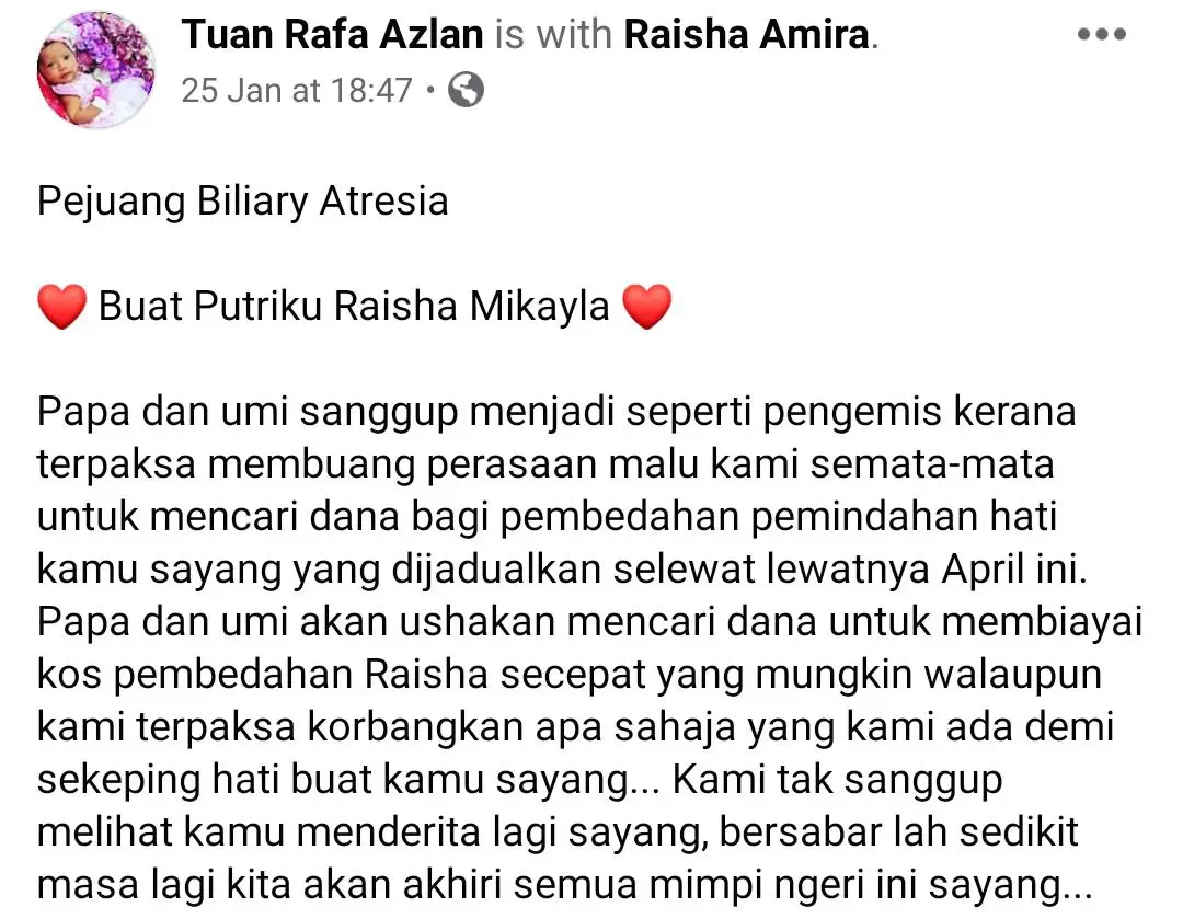 Sekian Lama Tanggung Derita, Pergi Jua Si Kecil Ini Bersama Sekeping Hati Ibu..