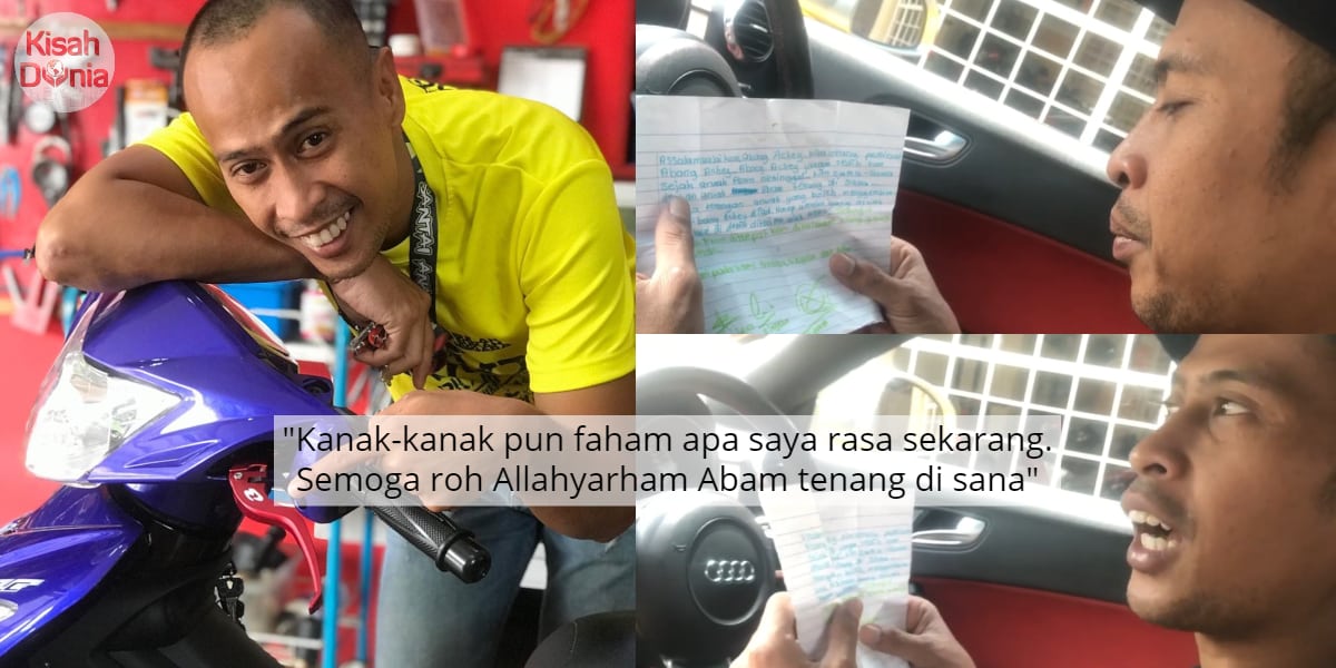 Kasih Untuk Anak Bawa Derita, Bapa Sanggup Tolak Motor Dari Melaka Ke Kedah