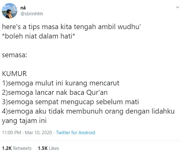 Sambil Lewa Sebab Tak Tahu Kelebihannya, Ustaz Dedah Fadhilat Doa Lepas Wuduk