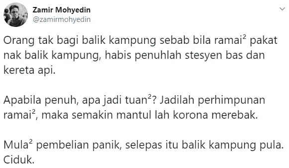 Kaunter Tiket Penuh Manusia, Tindakan Balik Kampung Gagalkan Usaha Kerajaan..