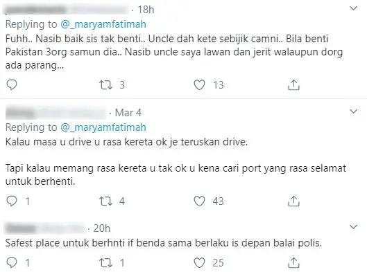 Siang Pun Tak Selamat, Gadis Dipaksa Berhentikan Kereta Kononnya Tayar Rosak