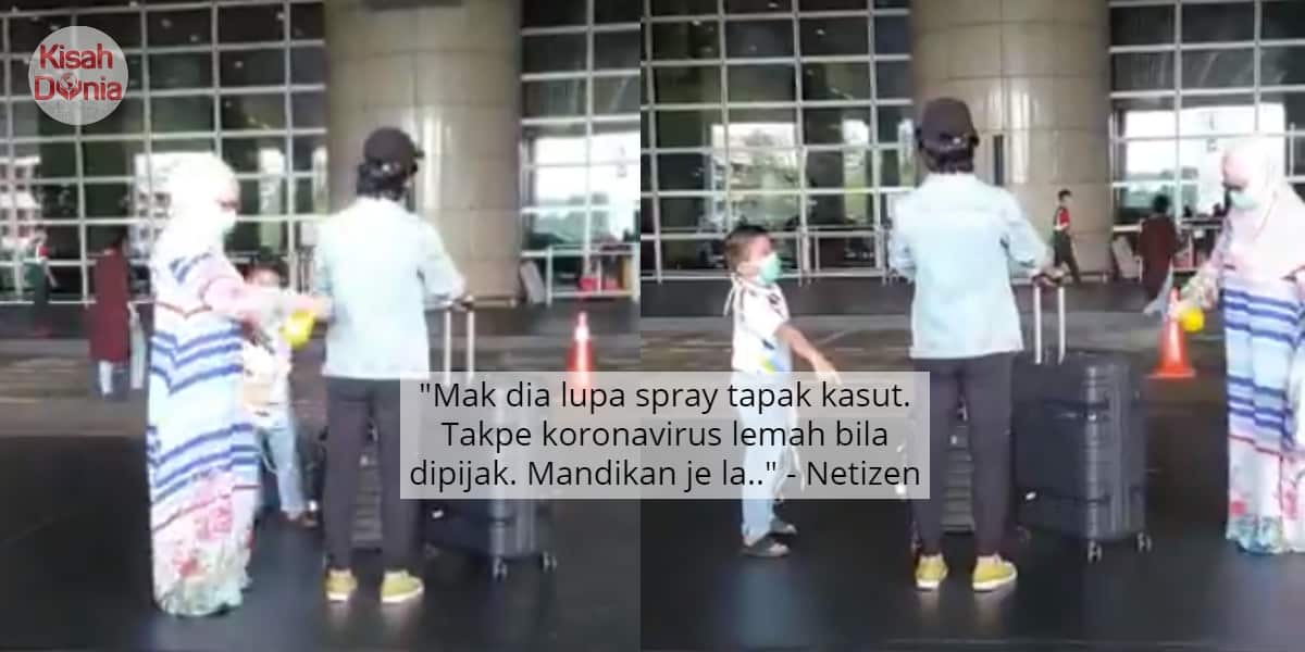 [VIDEO] Anak Kena Sembur Satu Badan, Netizen Puji Tindakan Paranoid Si Ibu 5