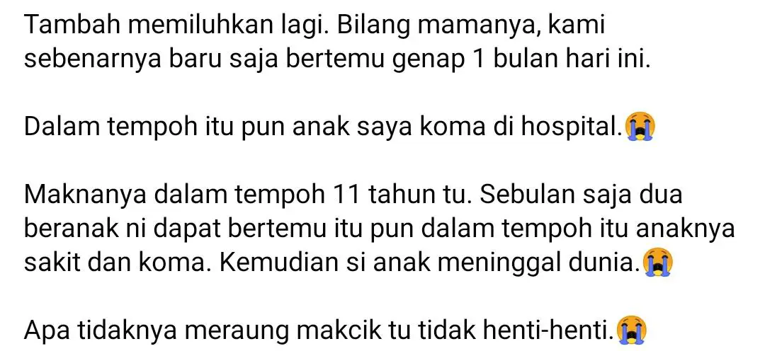 Sayu Kenangkan 11 Tahun Terpisah, Anak Akhirnya ‘Pergi’ Lepas Sebulan Bertemu..