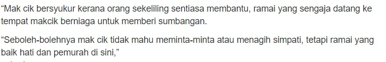 Tak Mahu Raih Simpati, Nenek Tua Gigih Tolak Basikal Jual Kerepek Di Kaki Lima