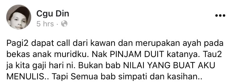 Guru Bagi Kerja Sekolah Online, Bapa Terpaksa Pinjam Duit Buat Beli ‘Top-up’