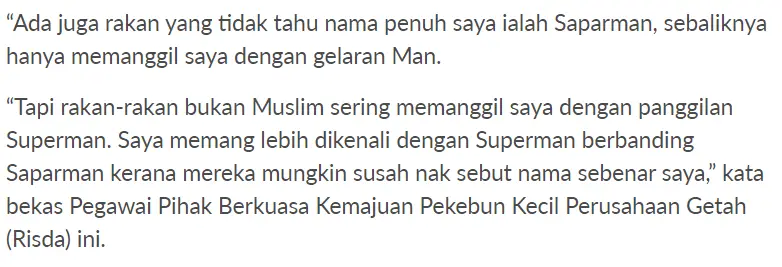 Sering Dipanggil Superman, Lelaki Kongsi Kisah Sebenar Disebalik Nama Unik