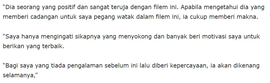 Nama Dicadang Untuk Filem,Zahirah Bongkar Kebaikan Allahyarham Ashraf Sinclair