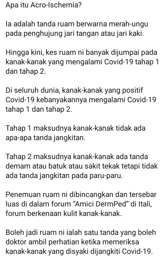 Kesan Lebam Semakin Merebak, Doktor Itali Mula Mengkaji Petanda Baru COVID-19