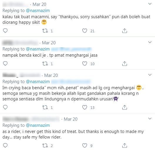 Hargailah Walau Sebesar Zarah, Rider Terharu Terima Nota ‘Awak Pun Hero Kami’..