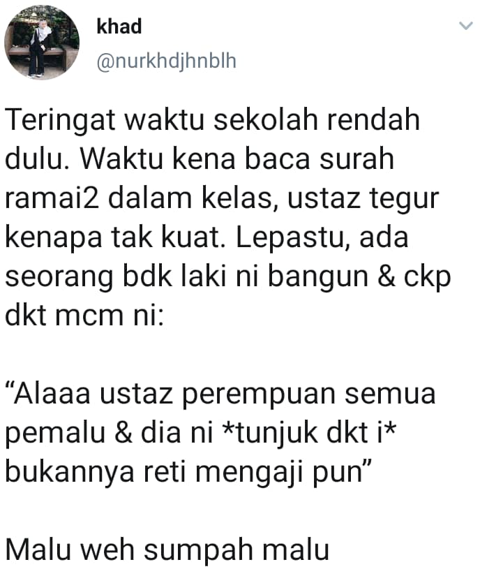 Serik Disindir Rakan Masa Kecil, Gadis Gigihkan Diri Sampai Khatam Al-Quran