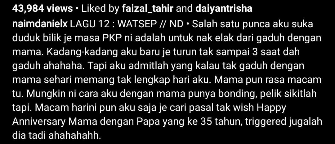 [VIDEO] Penat Bergaduh Dengan Mama, Naim Daniel Rayu Henti Sebar Info Mengarut