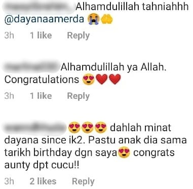 Dayana Amerda Selamat Bergelar Ibu Berkat Tarikh 1 Ramadan, Timang Baby Girl