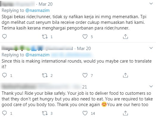 Hargailah Walau Sebesar Zarah, Rider Terharu Terima Nota ‘Awak Pun Hero Kami’..