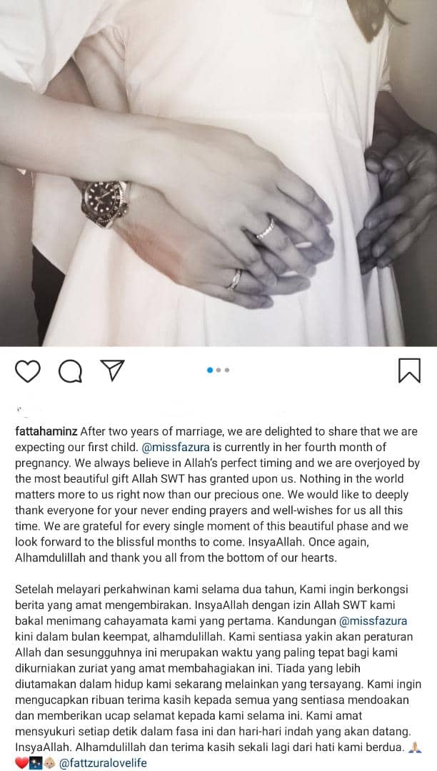 Sabar Menanti Lepas 2 Tahun Kahwin, Fazura Syukur Kini Hamil Anak First 4 Bulan