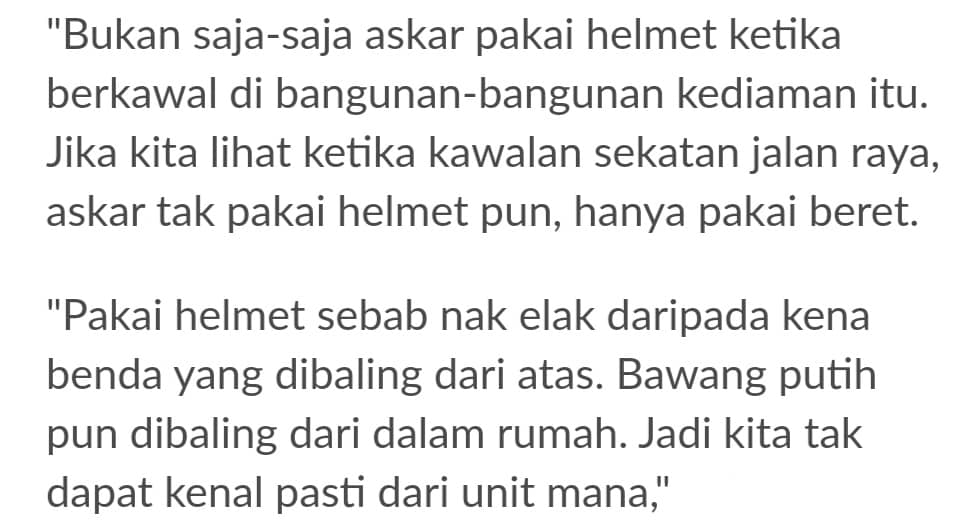 Tergamak Lempar Air Kencing Pada Askar, Warga Asing Buat Kepala Protes PKPD