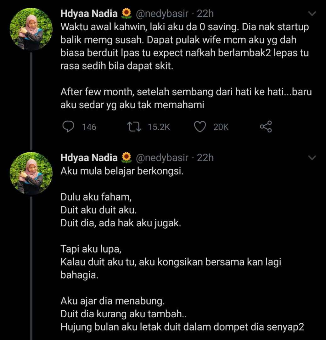 Awal Kahwin Suami Zero Saving, Aku Dah Terbiasa Berduit Expect Nafkah Berlambak