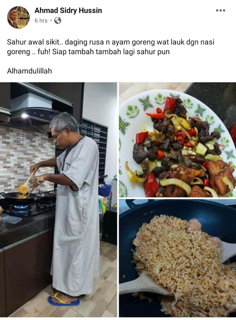 [FOTO] Viral Encik Suami ‘Berhempas’ Masak Kat Dapur, 1001 Gaya Lawak Dibuatnya