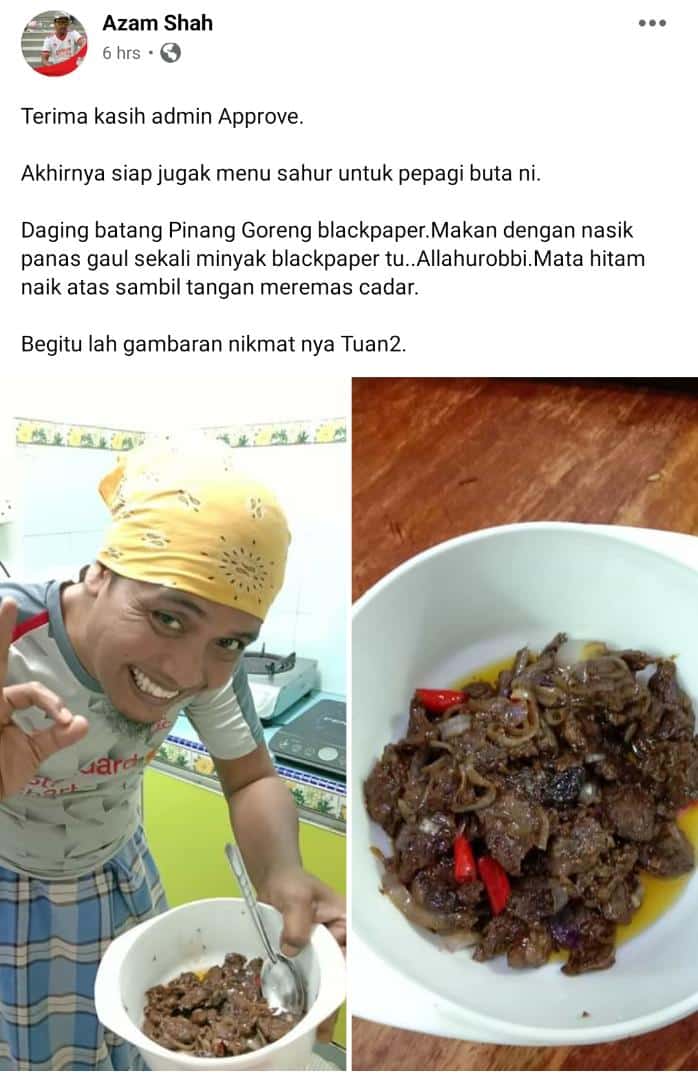 [FOTO] Viral Encik Suami ‘Berhempas’ Masak Kat Dapur, 1001 Gaya Lawak Dibuatnya