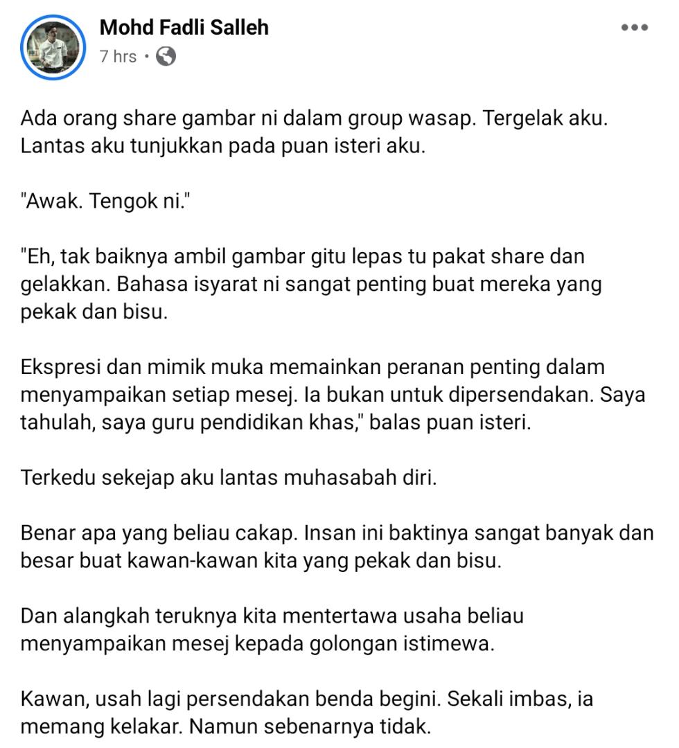 Jurubahasa Isyarat Jadi Bahan Lawak Netizen, Sedar Tak Ramai Terguris Hatinya?