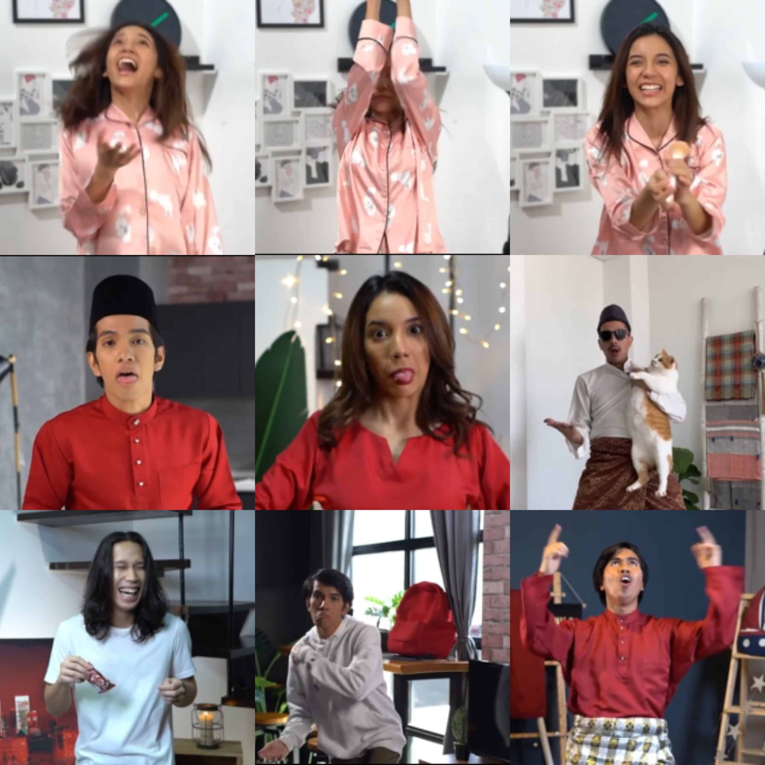 [Video] Shooting Di Rumah Sendiri, MV Lagu Raya 5 Artis Ini Gempak Habis 4