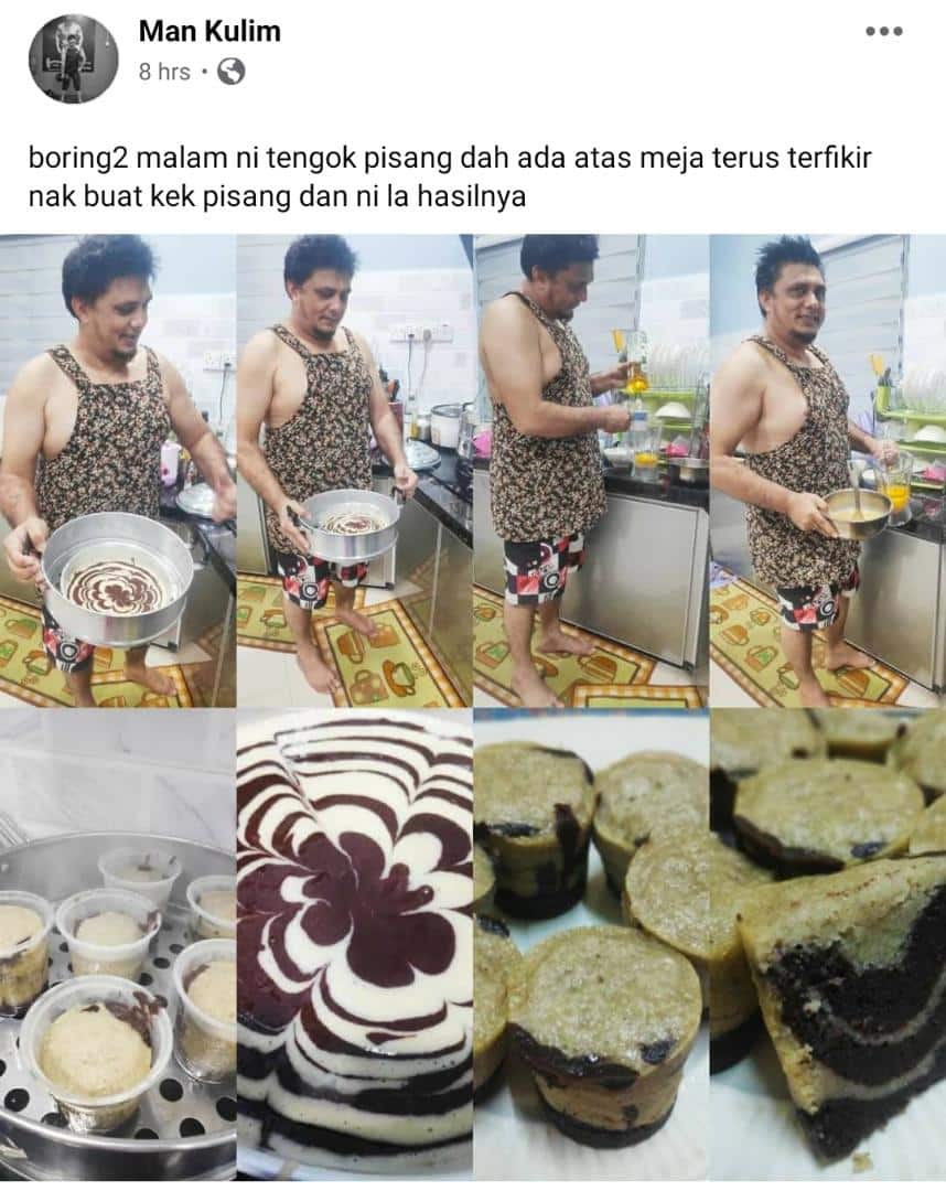 [FOTO] Viral Encik Suami ‘Berhempas’ Masak Kat Dapur, 1001 Gaya Lawak Dibuatnya