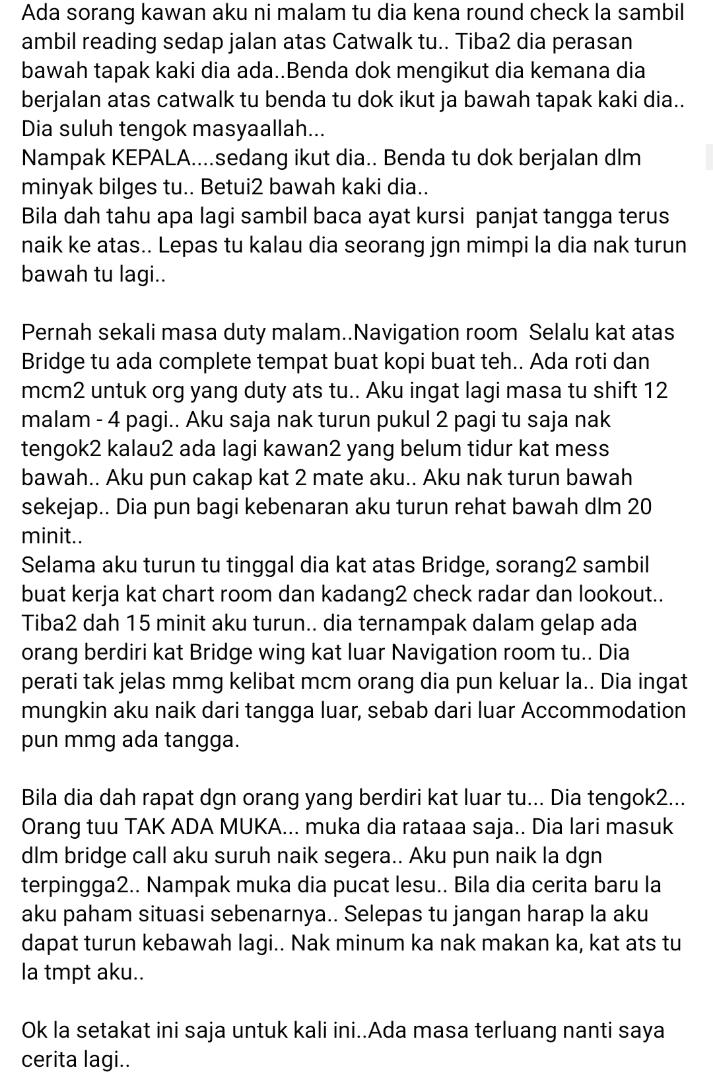 Bertahun Kerja Atas Laut, Lelaki Dedah Misteri Seram ‘Puaka’ Tinggal Atas Kapal