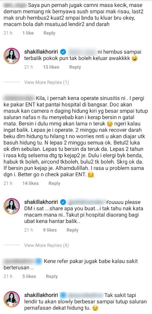 Lendir Hidung Makin Melarat Lepas Bersalin, Shakilla Khoriri Buntu Cari Penawar