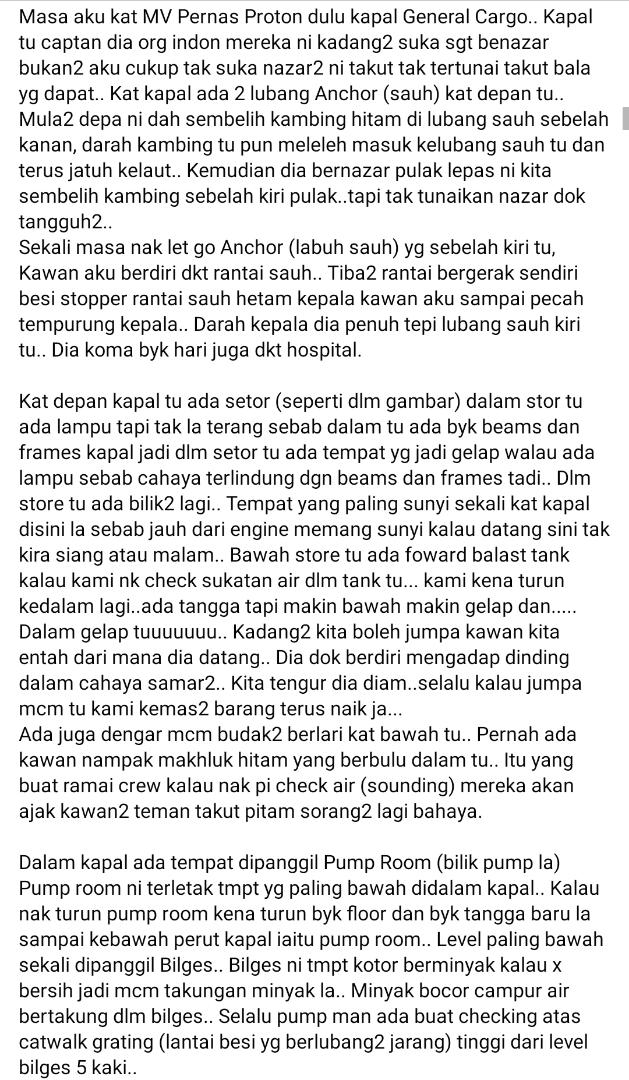 Bertahun Kerja Atas Laut, Lelaki Dedah Misteri Seram ‘Puaka’ Tinggal Atas Kapal