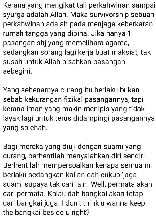 Wanita Kalau Jaga Tubuh Suami Setia? Peguam Dedah Realiti Rumah Tangga Sekarang