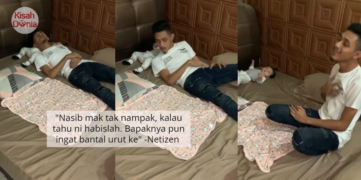 [VIDEO] Ayah Kalut Baby Tiba-Tiba Lesap Masa Tidur, Sekali Toleh Belakang.. 10