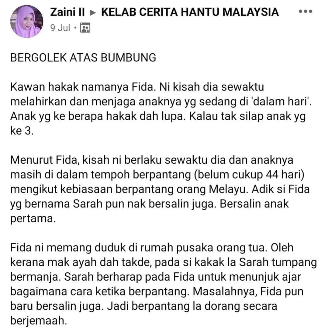 Anak Tak Henti Nangis, Ibu Berpantang Di Rumah Pusaka Dikacau ‘Benda’ Atas Atap