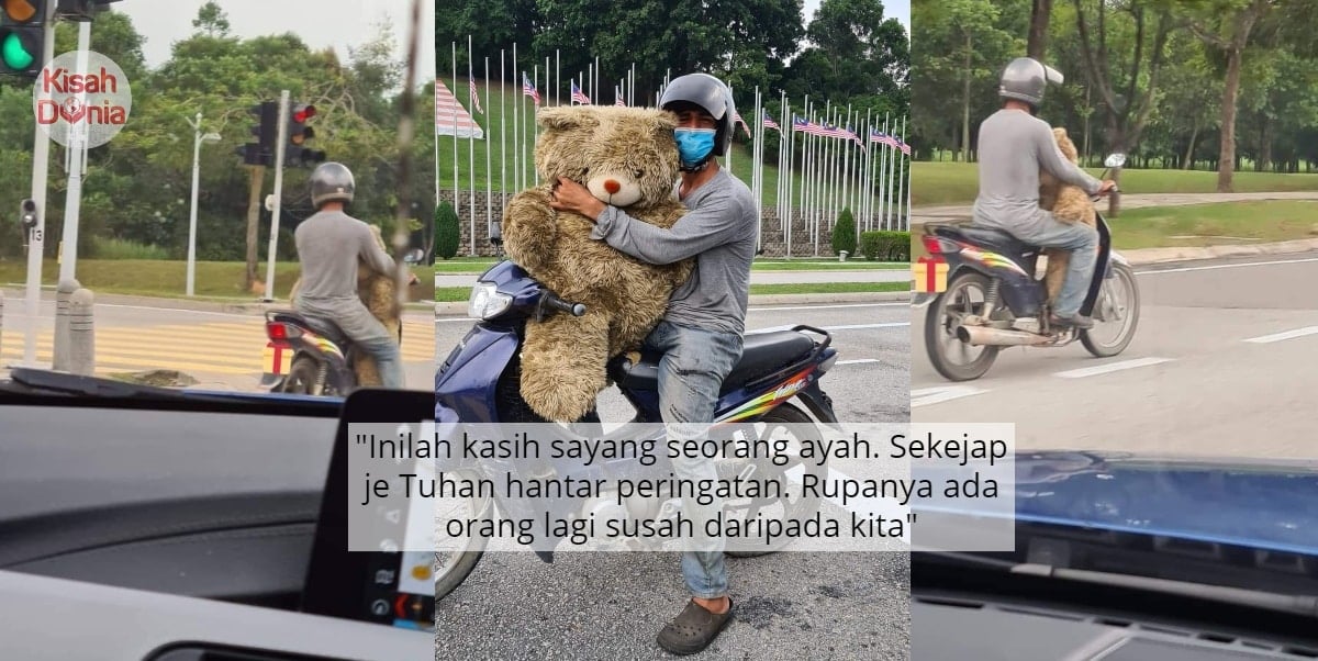 Pengorbanan Tak Ternilai, Bapa Nekad Kutip Teddy Bear Di Tong Sampah Demi Anak 1