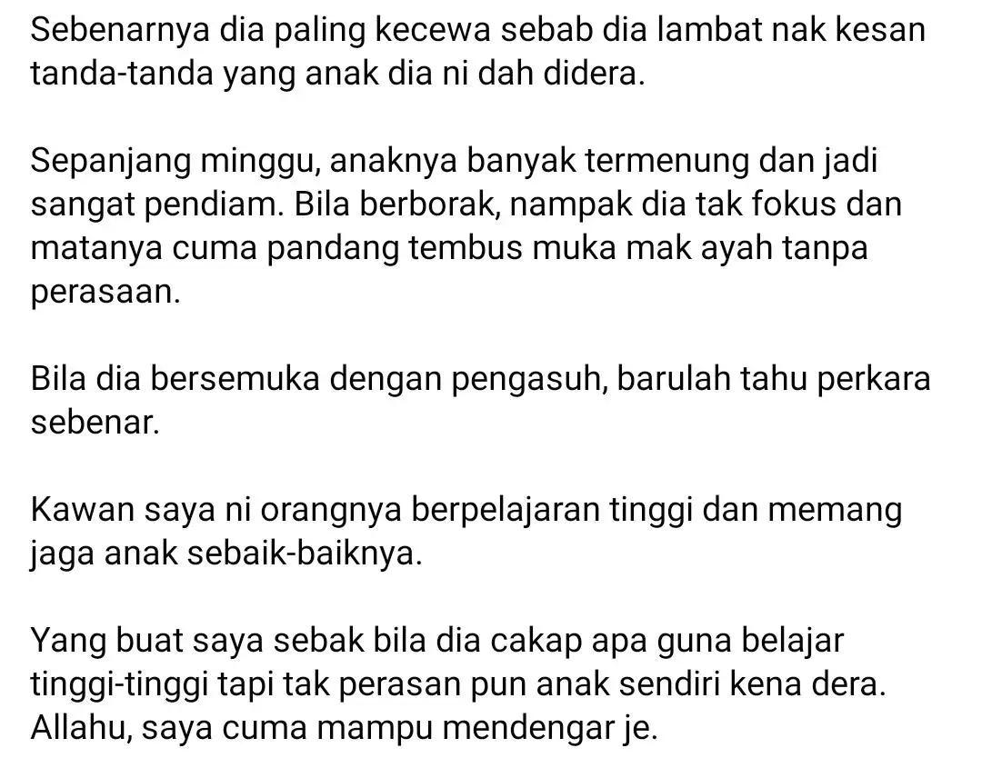 Anak Banyak Berdiam Lepas Hantar Ke Pengasuh, Doktor Tergamam Tahu Hal Sebenar