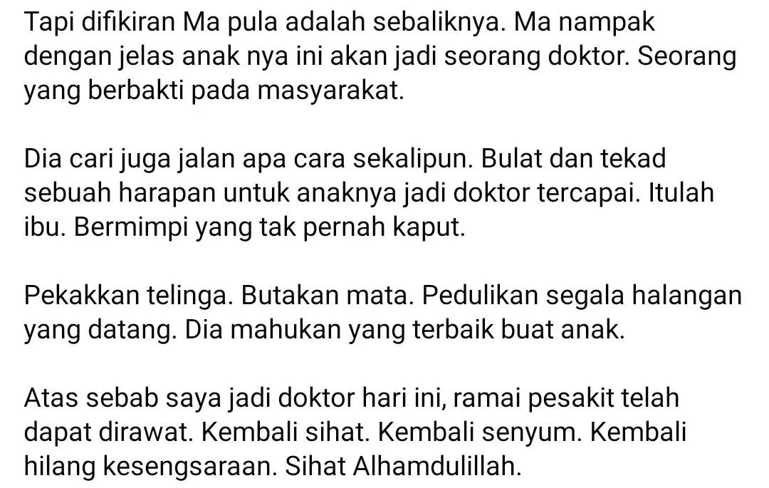 Gelap Masa Depan Dibuang Universiti, Ibu Cari Jalan Sampai Anak Digelar Doktor